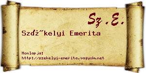 Székelyi Emerita névjegykártya